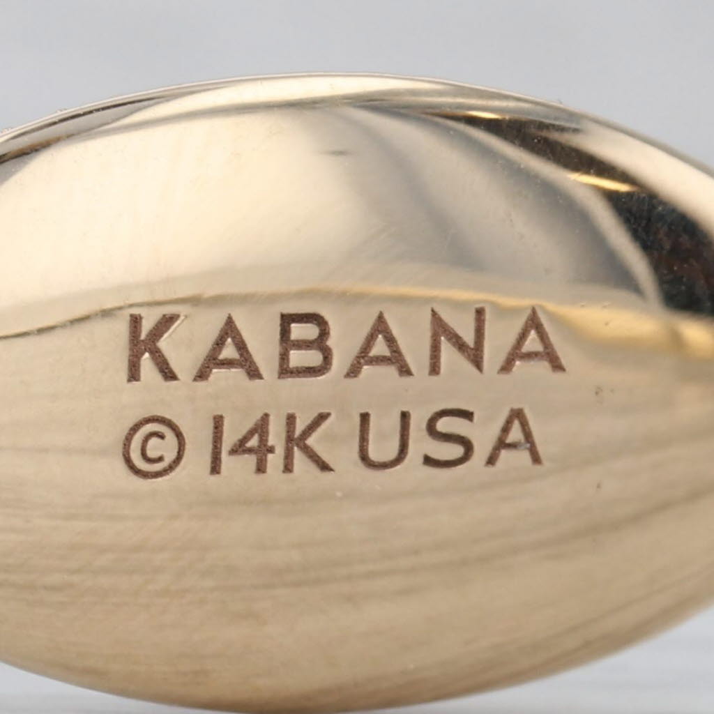 Tan New Kabana Mother of Pearl 0.20ctw Diamond Halo Bracelet 14k Yellow Gold 6.75"