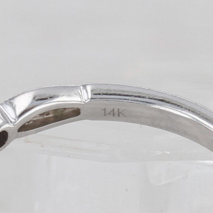 Light Gray 0.50ctw Diamond Engagement Ring Wedding Band Bridal Set 14k White Gold Size 7