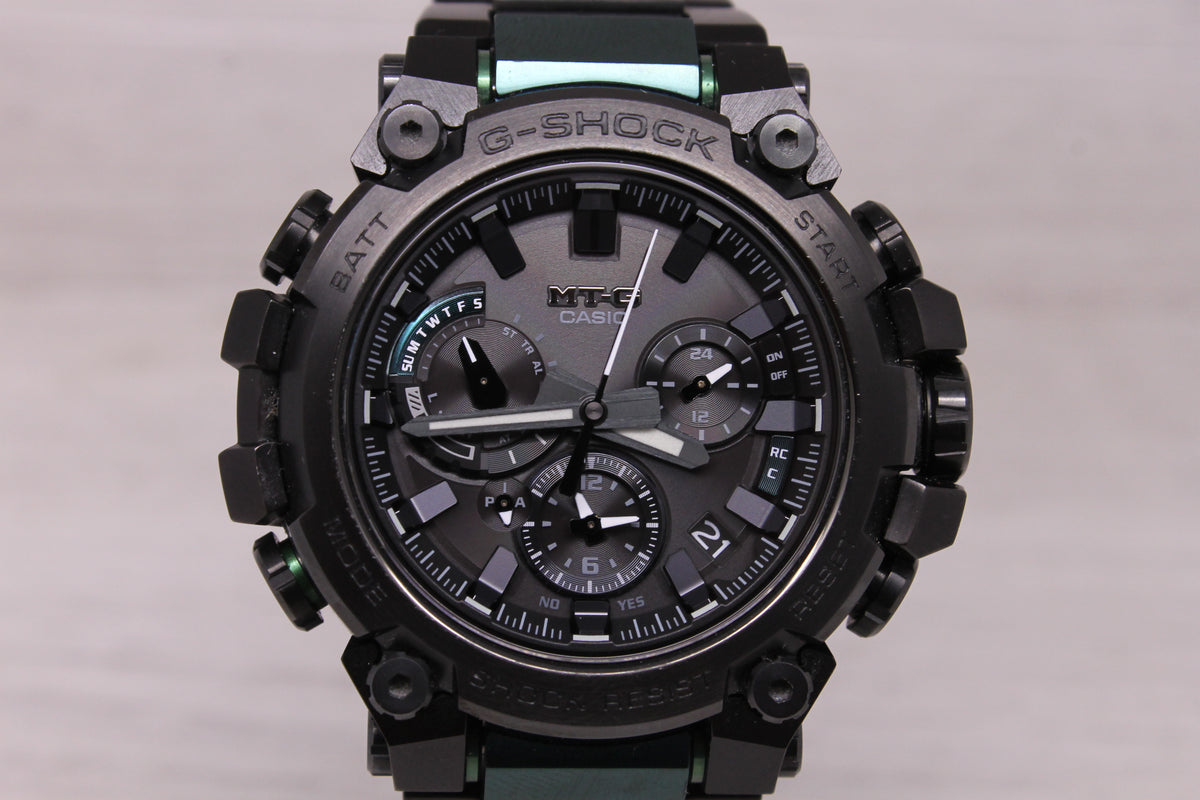 Casio MTG B3000BD-1A2JF Chronograph 44mm Watch Steel Radio Solar Bluetooth