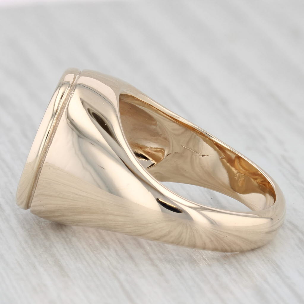 Light Gray One Dollar Gold Coin Ring 10k 900 Yellow Gold Size 7 Signet US Liberty AS IS