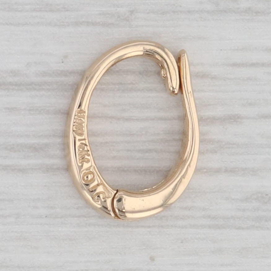Gray Hinged Snap Clip Bail 14k Yellow Gold Findings Jewelry Repair