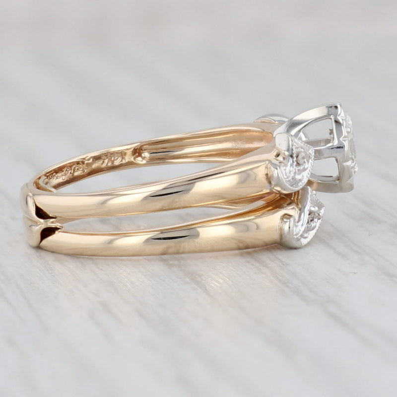 Light Gray 0.10ctw VS2 Diamond Marquise Engagement Ring Wedding Band Bridal 14k Gold Size 6