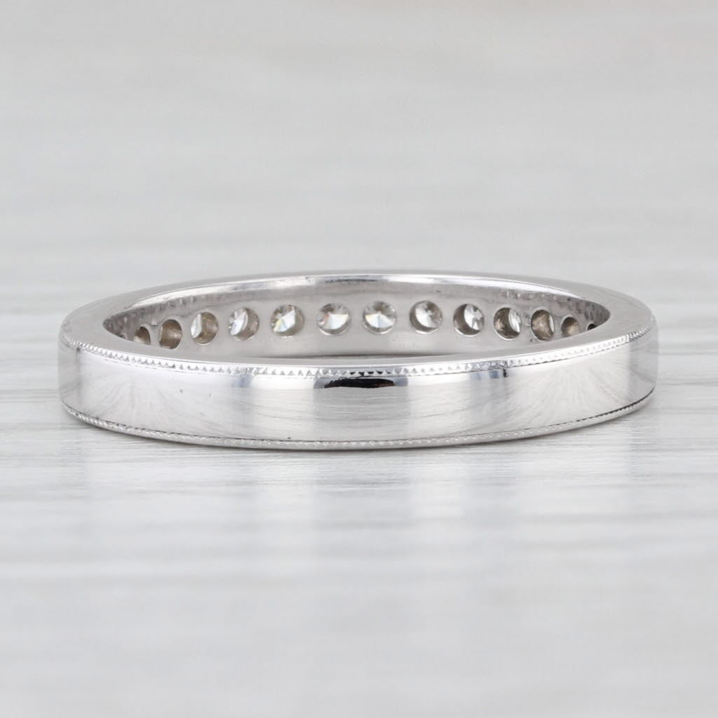 Hearts on Fire 0.36ctw Diamond Wedding Band 18k White Gold Sz 6.75-7 Anniversary