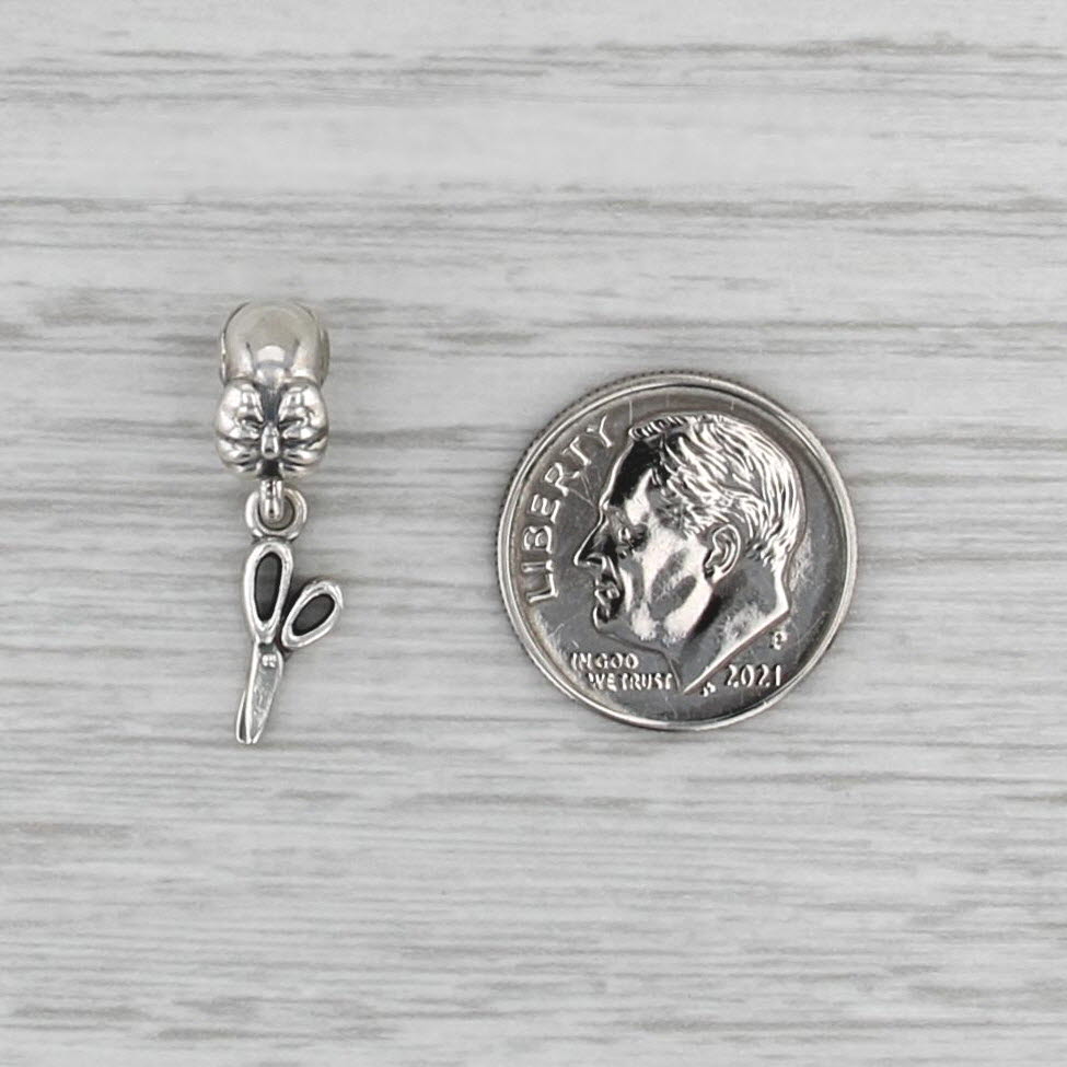 Pandora Shear Perfection Scissors Bead Charm Sterling Silver 791113 Dangle