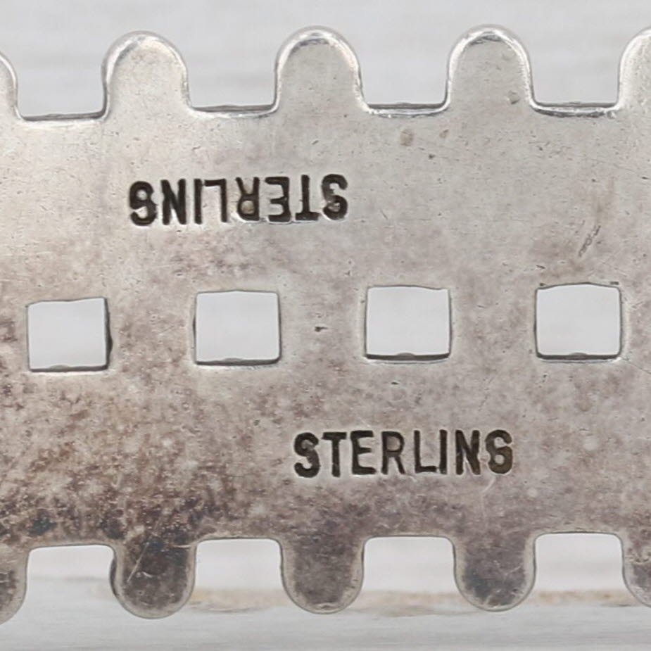 Vintage Imitation Turquoise Cuff Bracelet Sterling Silver Native American