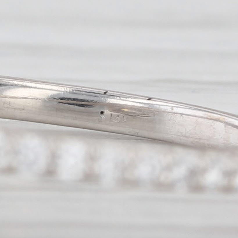 1.33ctw Lab Grown Diamond Halo Engagement Ring 14k White Gold Size 6 IGI