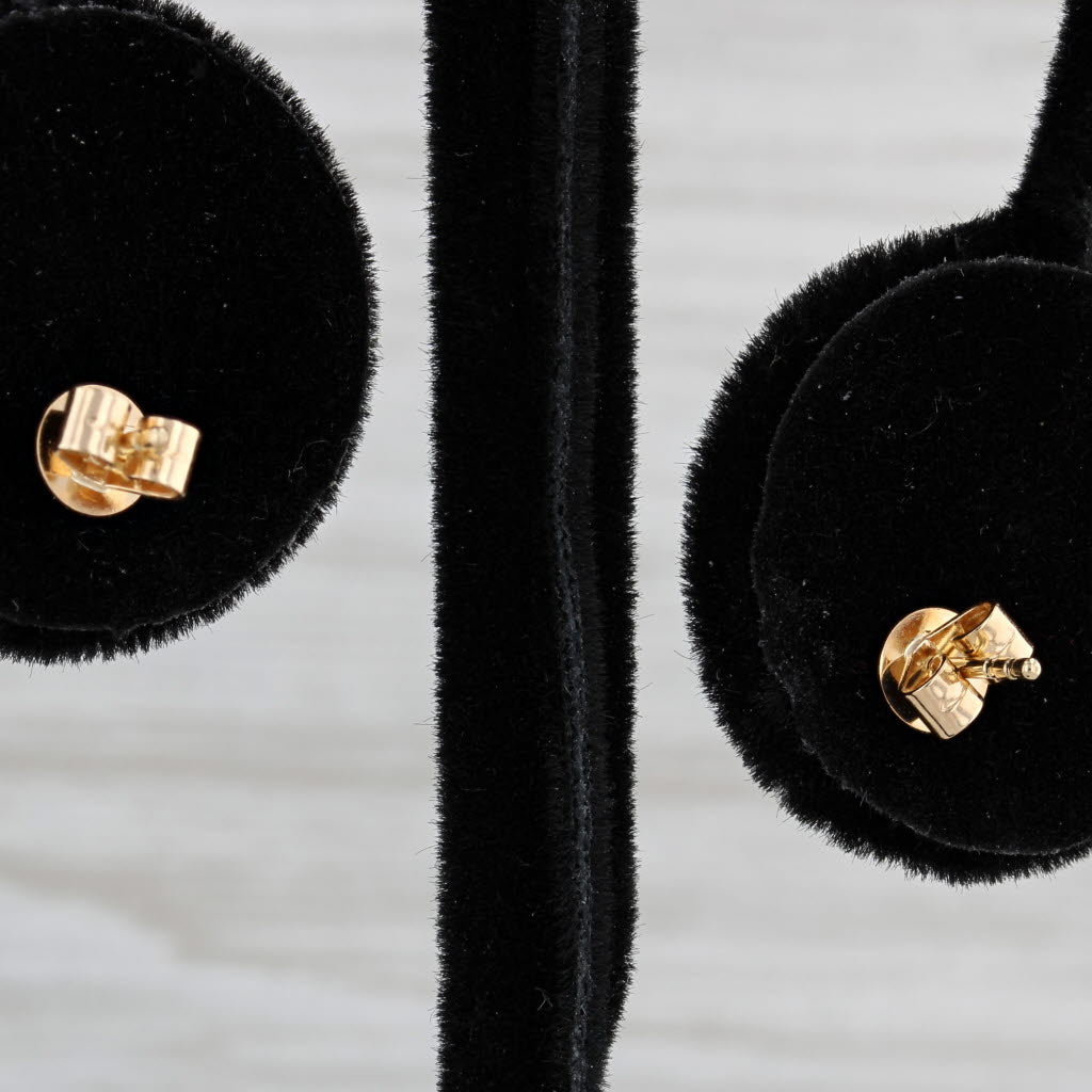 Light Gray New Diamond Falling Stars Earrings 14k Yellow Gold Celestial Pierced Studs
