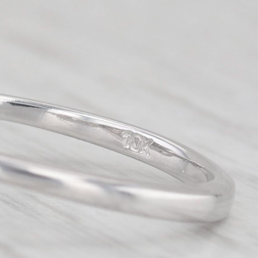 Light Gray 0.20ctw Diamond Heart Halo Promise Engagement Ring 10k White Gold Size 7