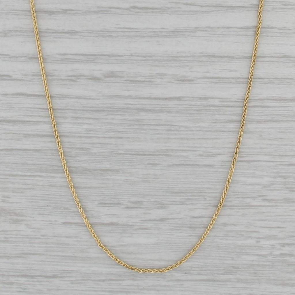 23.75" Long Wheat Chain Necklace 1.1mm