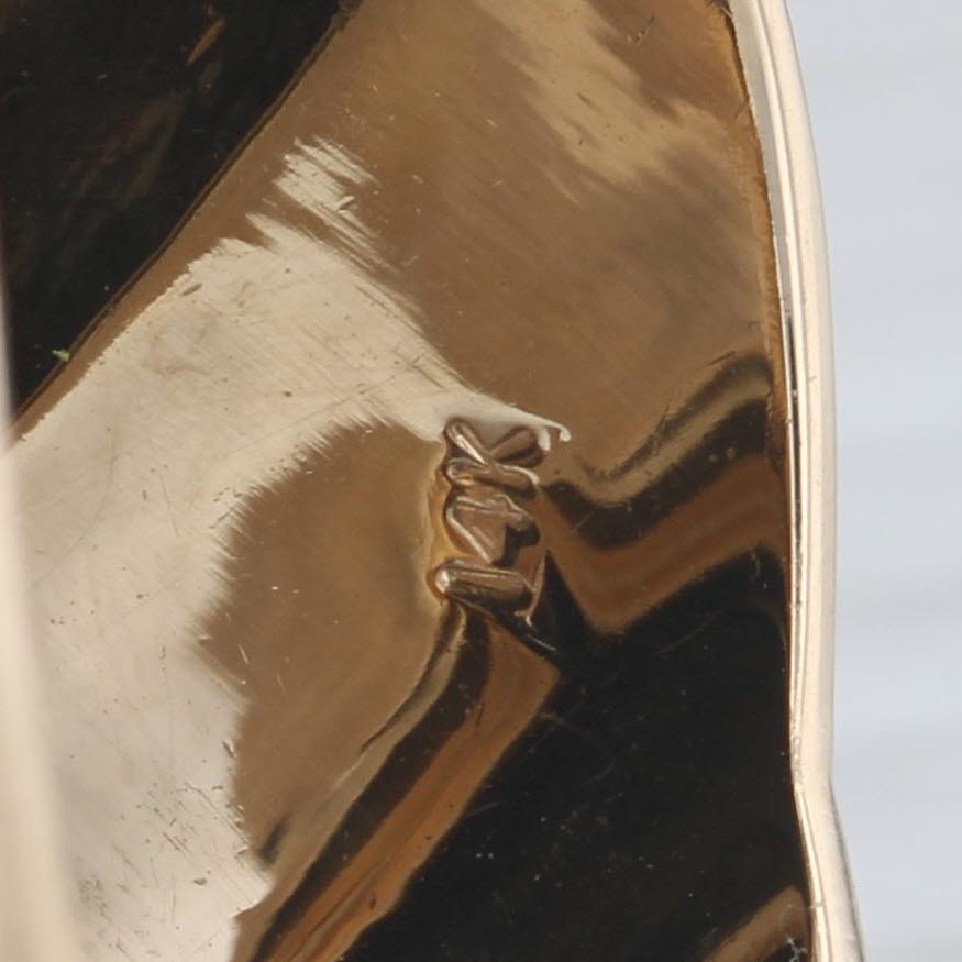 Large Japanese Shakudo Figural Signet Ring 14k Gold Copper Inlay Ancient Figure