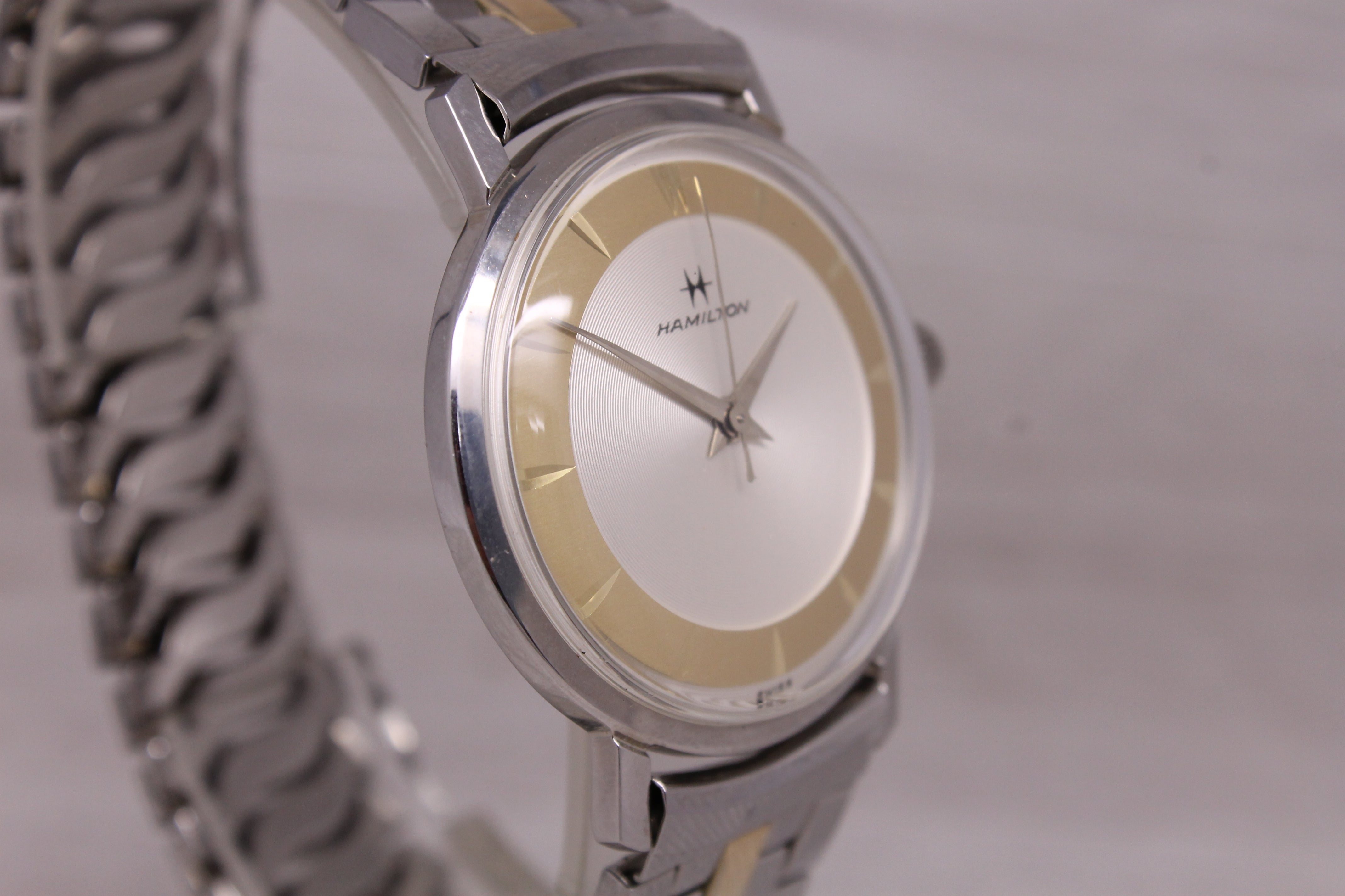 Vintage Hamilton Mens Mechanical Watch Sea Guard Stainless Steel MINT