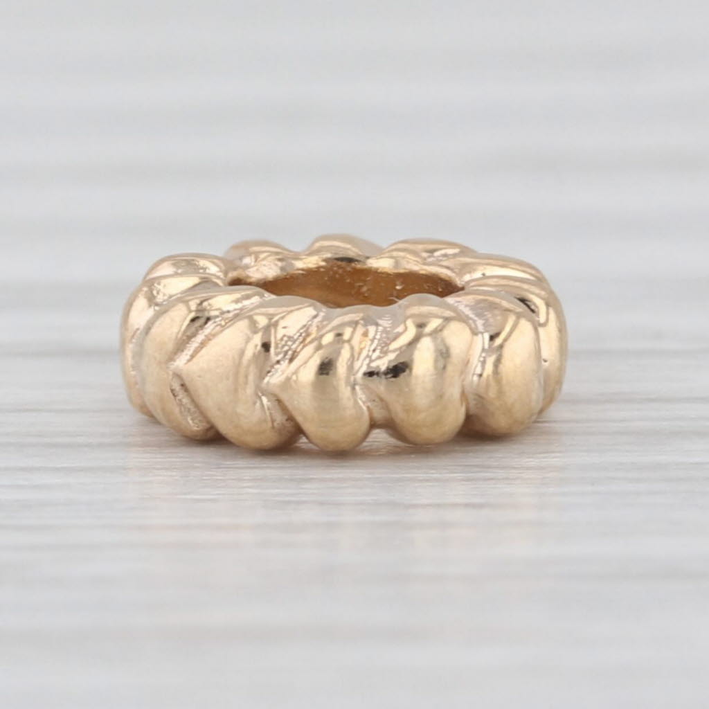 Authentic Pandora Small Hearts Spacer Bead 750203 Charm 14k Yellow Gold