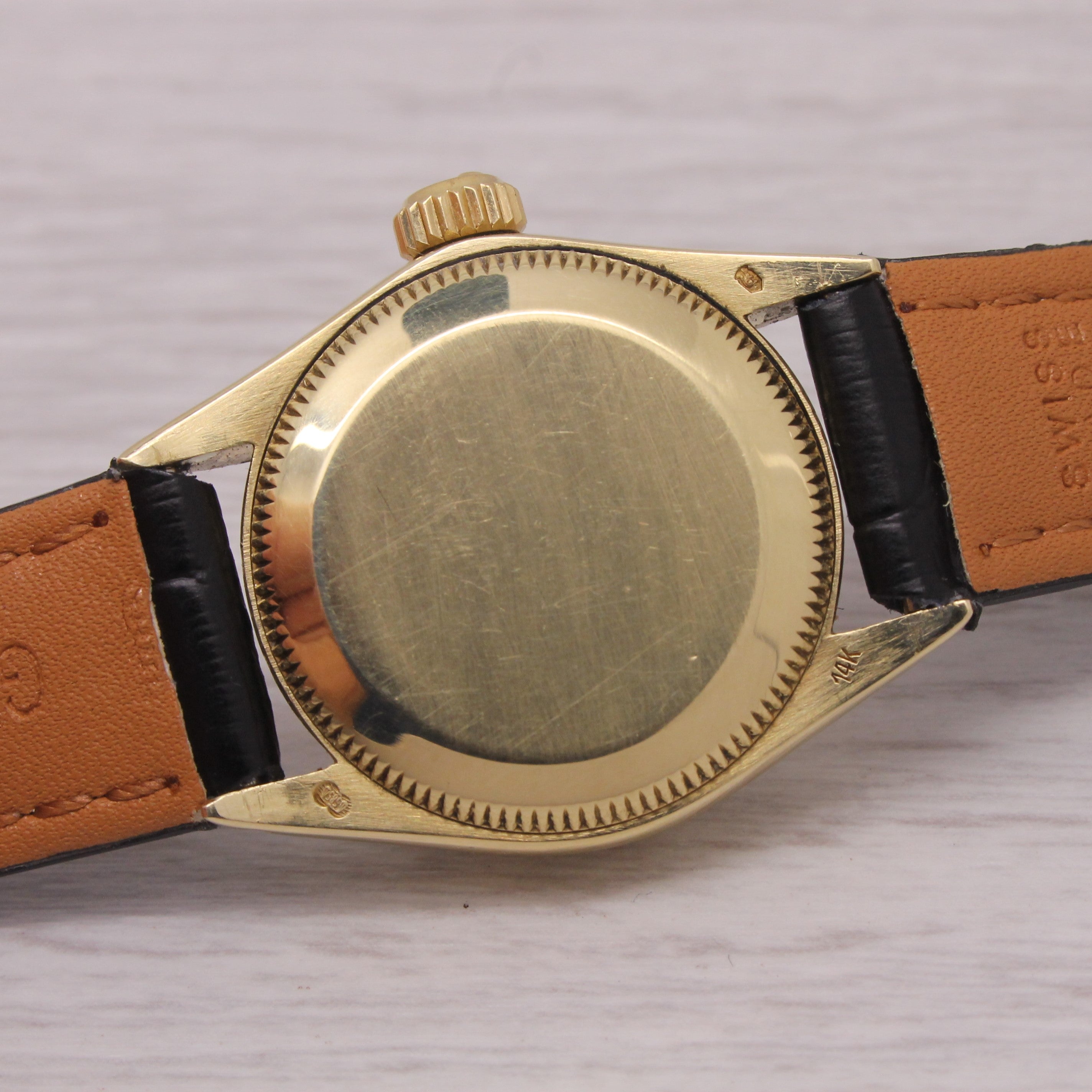 1980 Rolex Oyster Perpetual ref.6719 14k Solid Gold Ladies Automatic Watch 2 yr