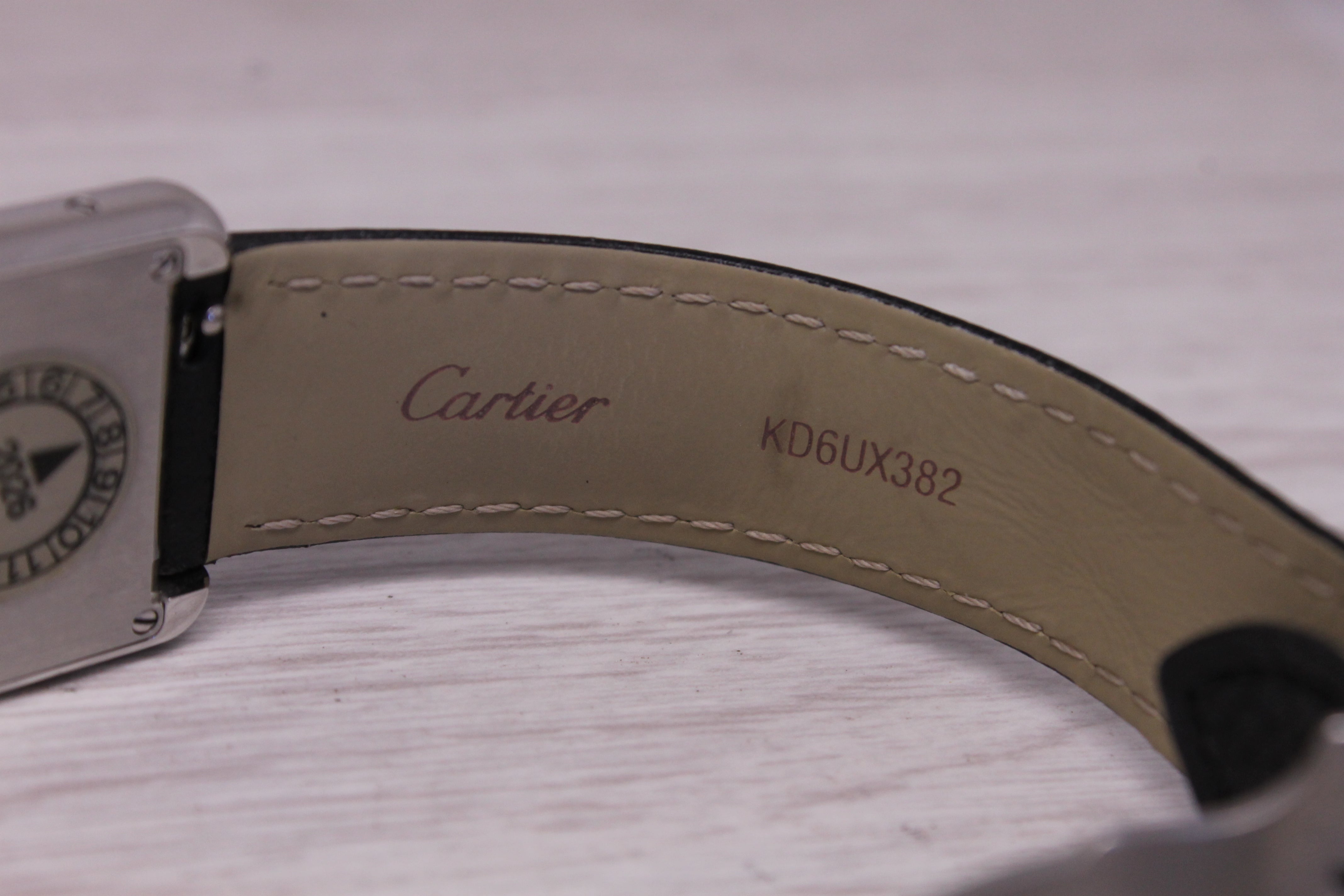 Cartier Solo Tank ref.3170 Stainless Steel 24mm Quartz Watch Strap Deployant Box