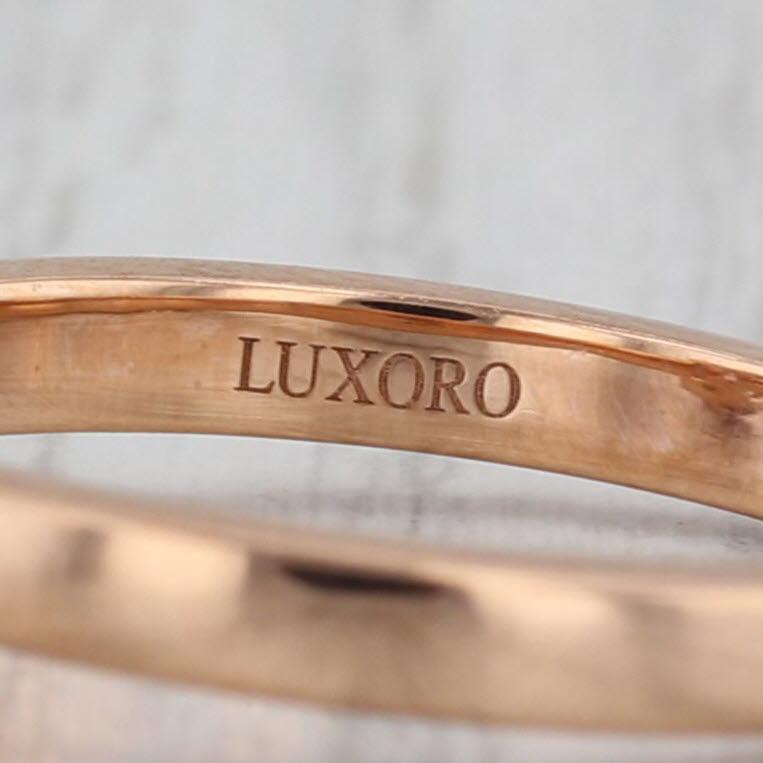 Luxoro 1ct Pink Spinel Solitaire Ring 10k Rose Gold Size 8