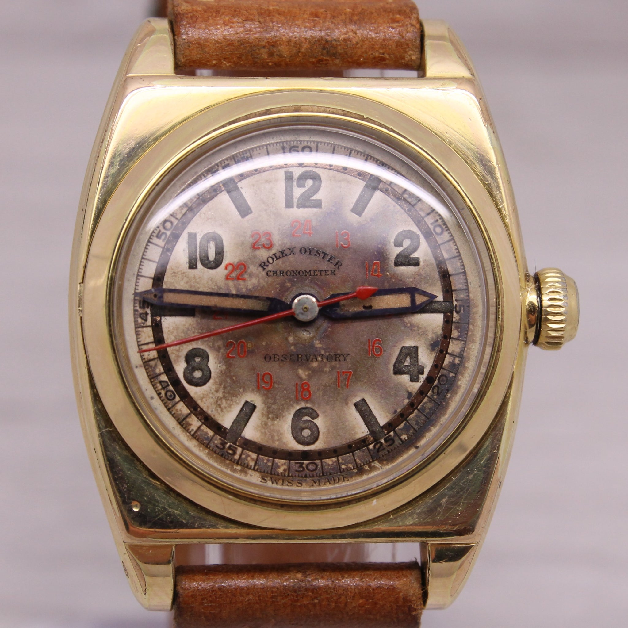 Vintage 1940's Rolex Observatory Chronometer 30mm Watch ORI