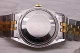 Vintage 1985 Rolex Datejust 16013 Mens 36mm 18k & Steel Automatic Watch Jubilee