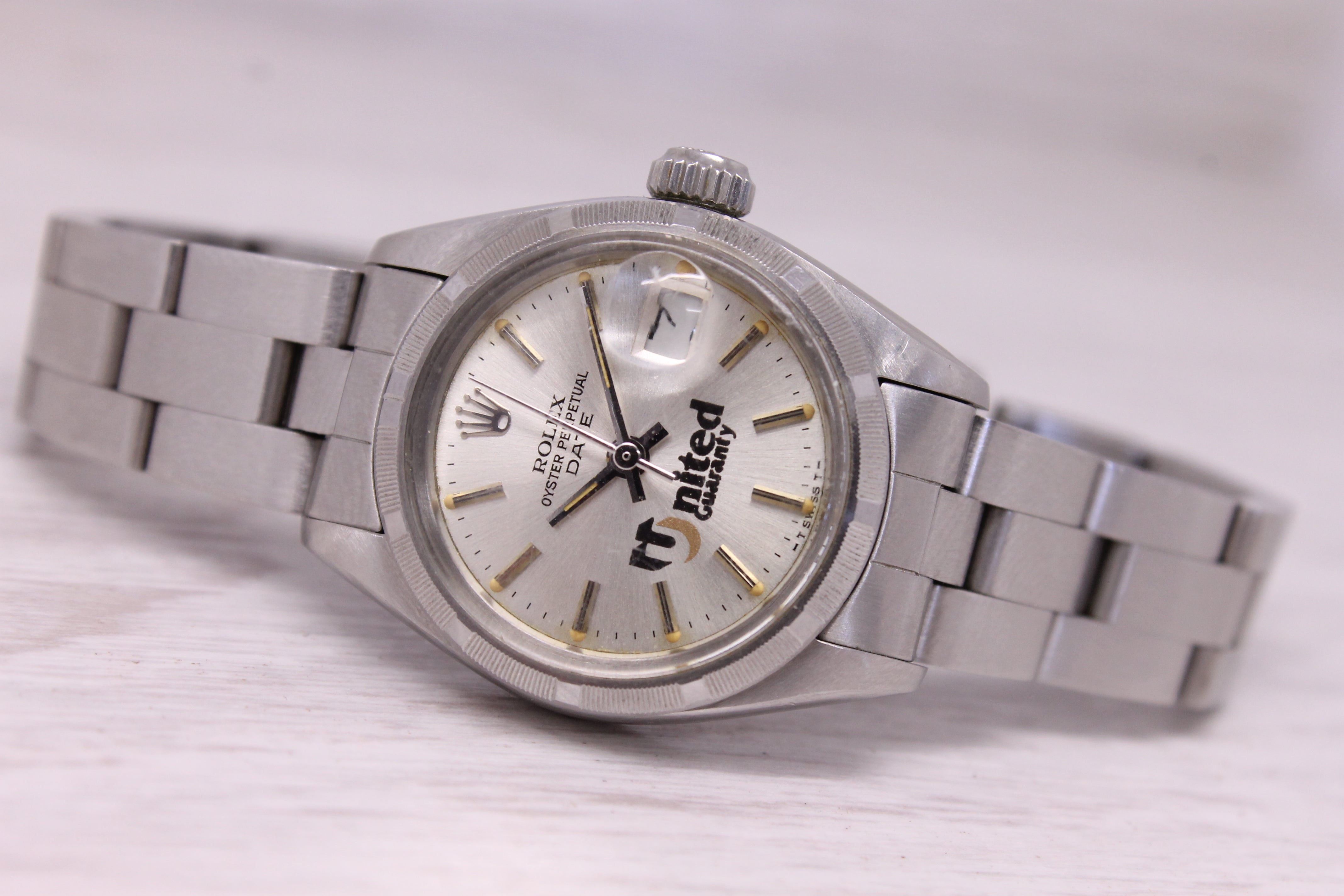 Vintage 1982 Rolex Date 6919 Ladies 26mm Watch w Box Papers United Guaranty Dial