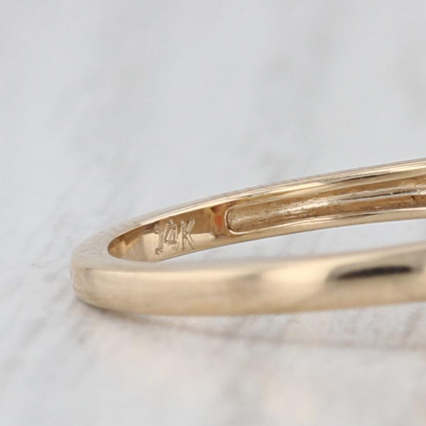 Light Gray 1.90ctw Brown Zircon Diamond Ring 14k Yellow Gold Size 6