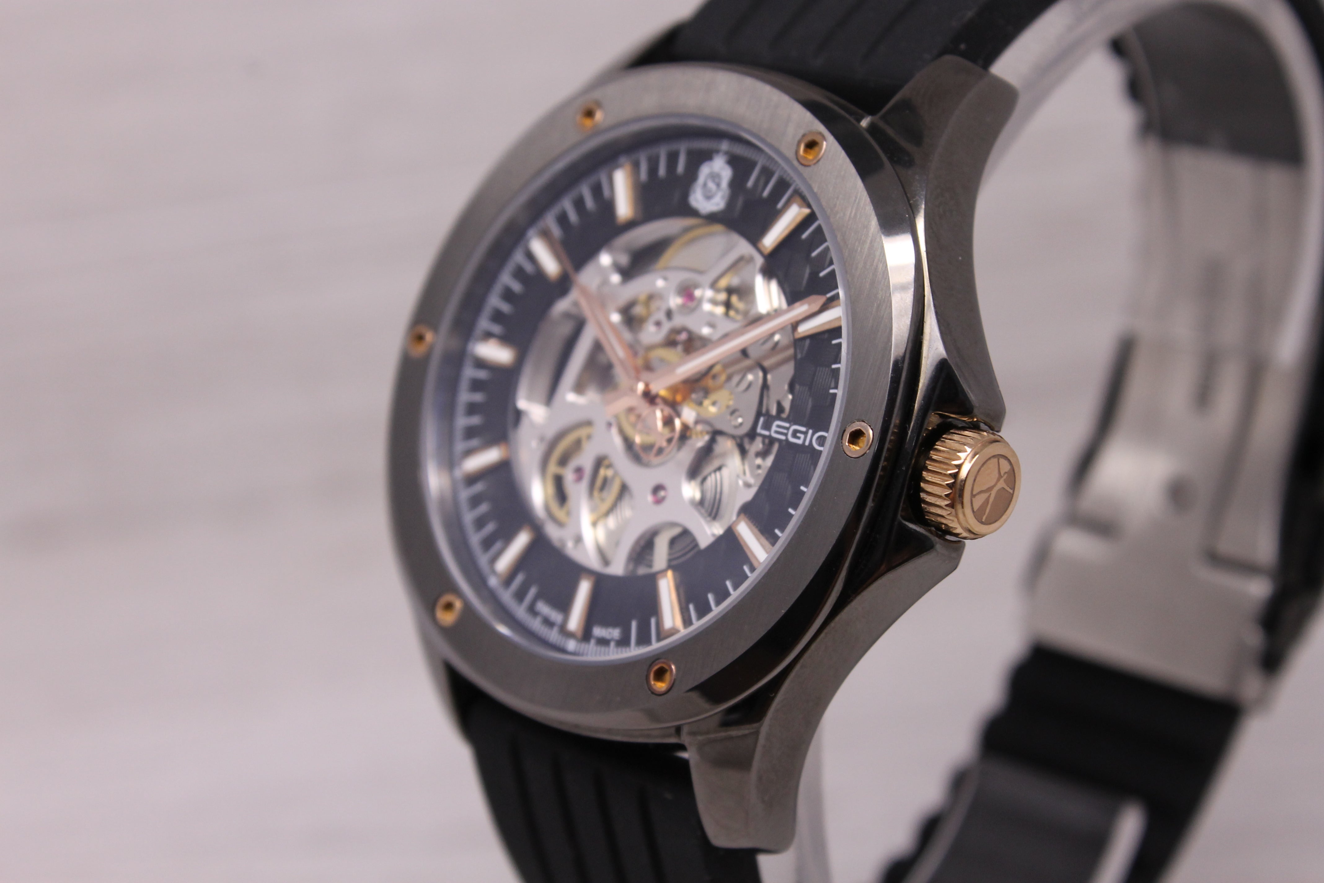 Legion 333 Mens 43mm Skeleton Automatic Watch by Craig Shelly Swiss Box & More