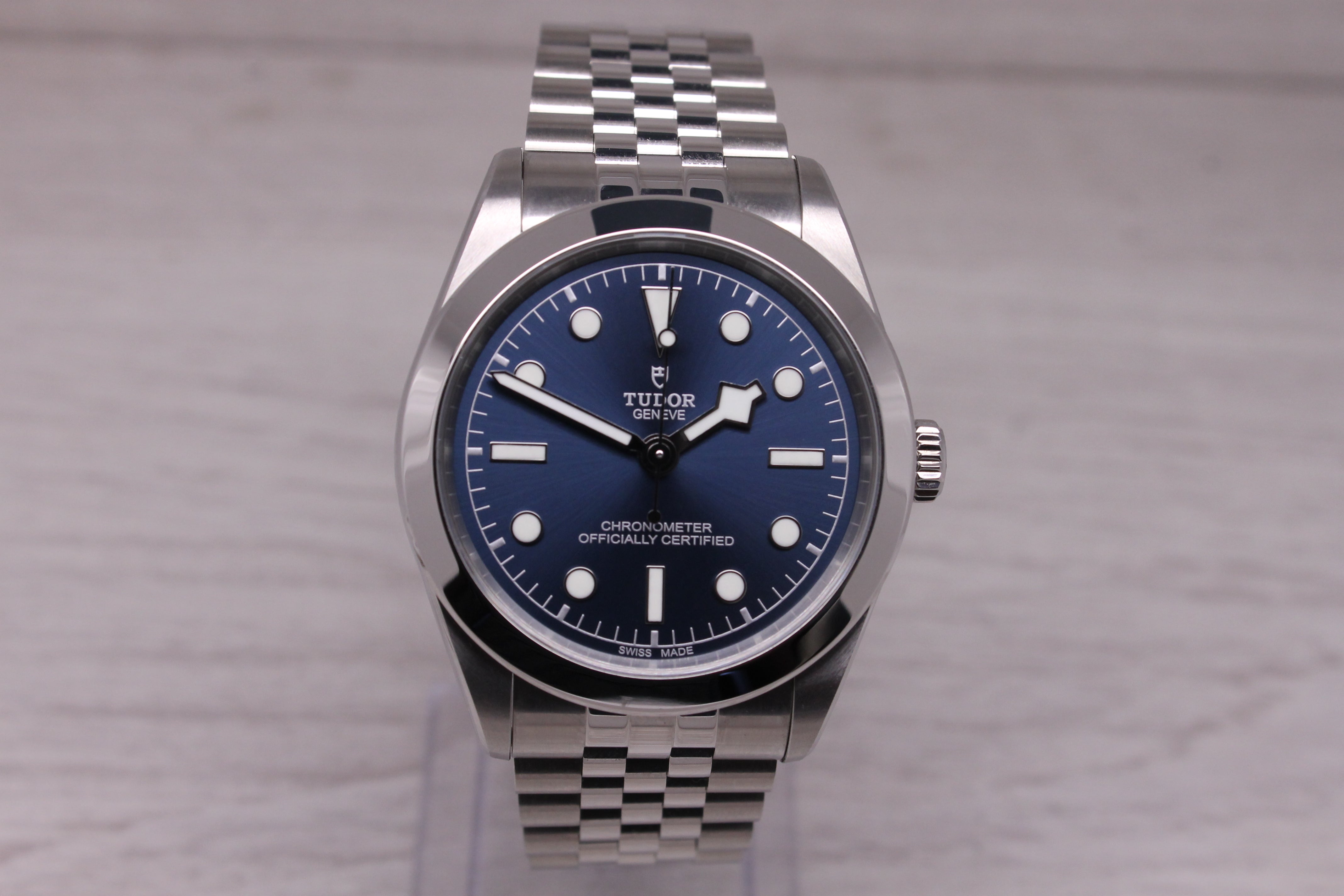 Tudor Black Bay One 39mm Blue Mens Steel Automatic Watch Box Card April 26 79660