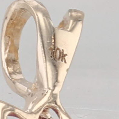 1.03ctw Purple Sapphire Diamond Pendant 10k Yellow Gold Small Drop