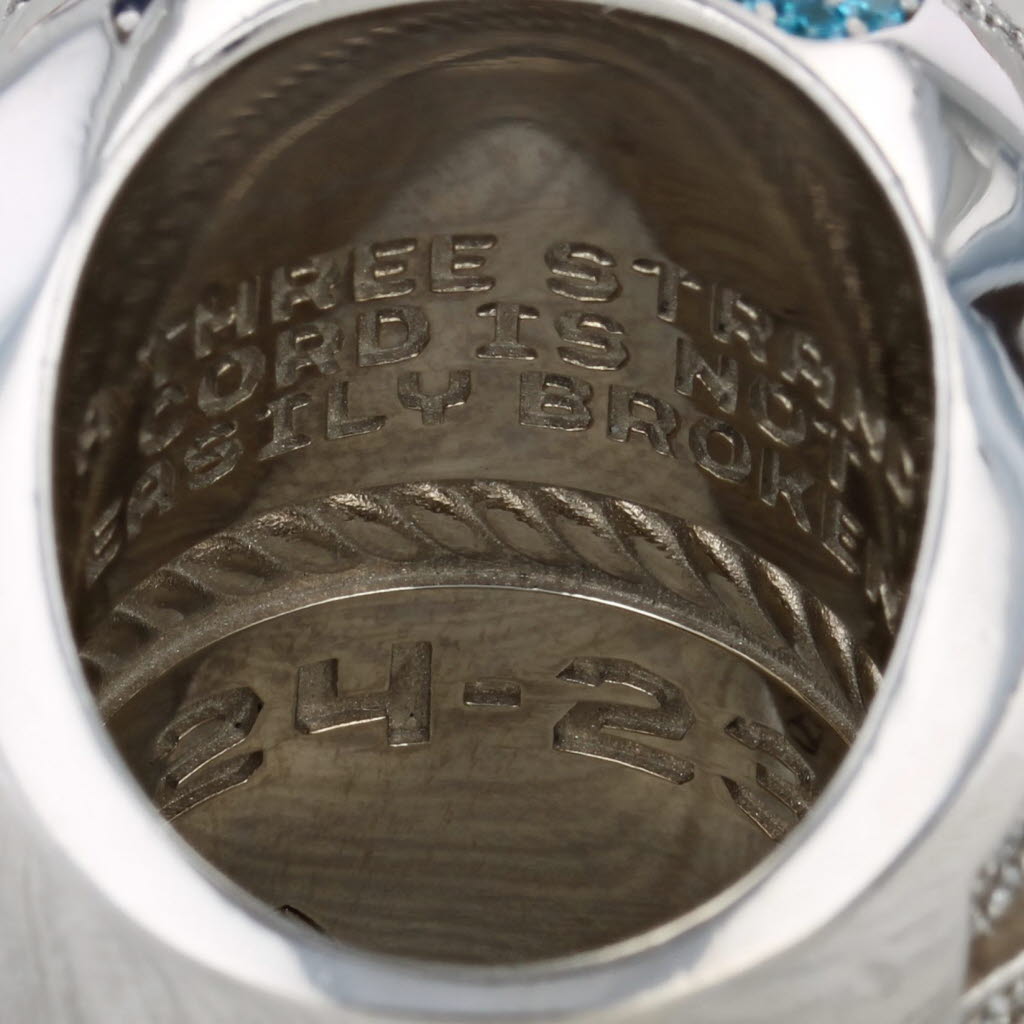 Dark Slate Gray 2022 Toronto Argonauts CFL Grey Cup Football Championship Players Ring 10k Gold
