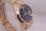 c.2000 Rolex 118205 Rose Gold Day Date Mens President Automatic Watch w Box