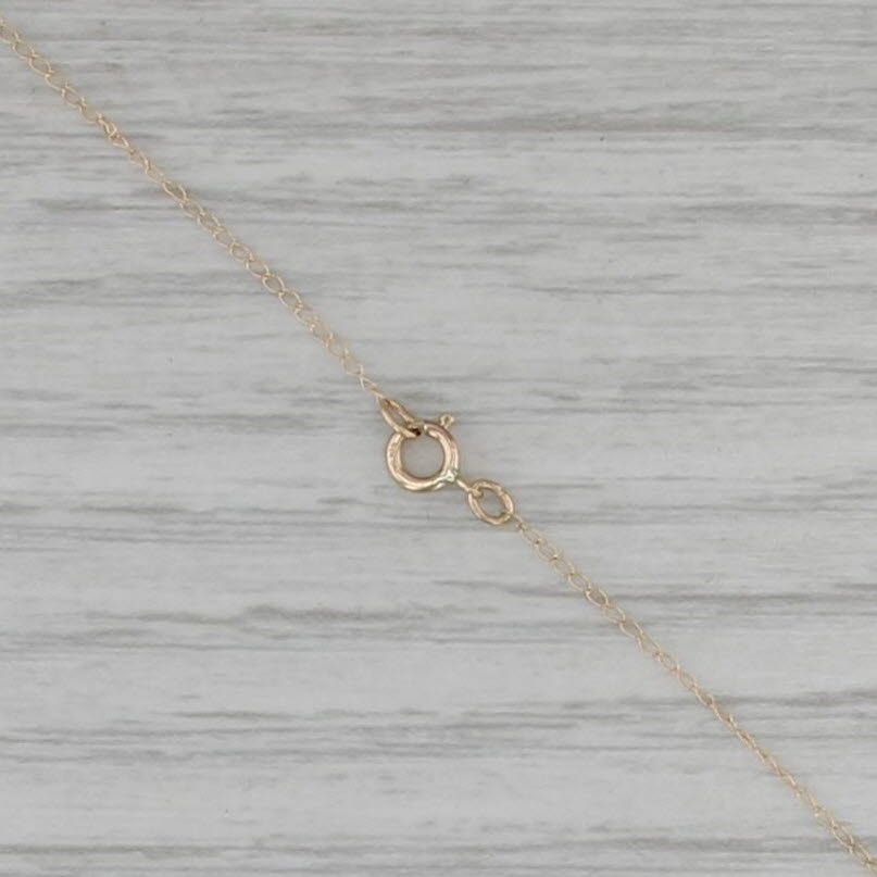 0.75ctw Cubic Zirconia Cross Pendant Necklace 10k Yellow Gold 18.25" Curb Chain