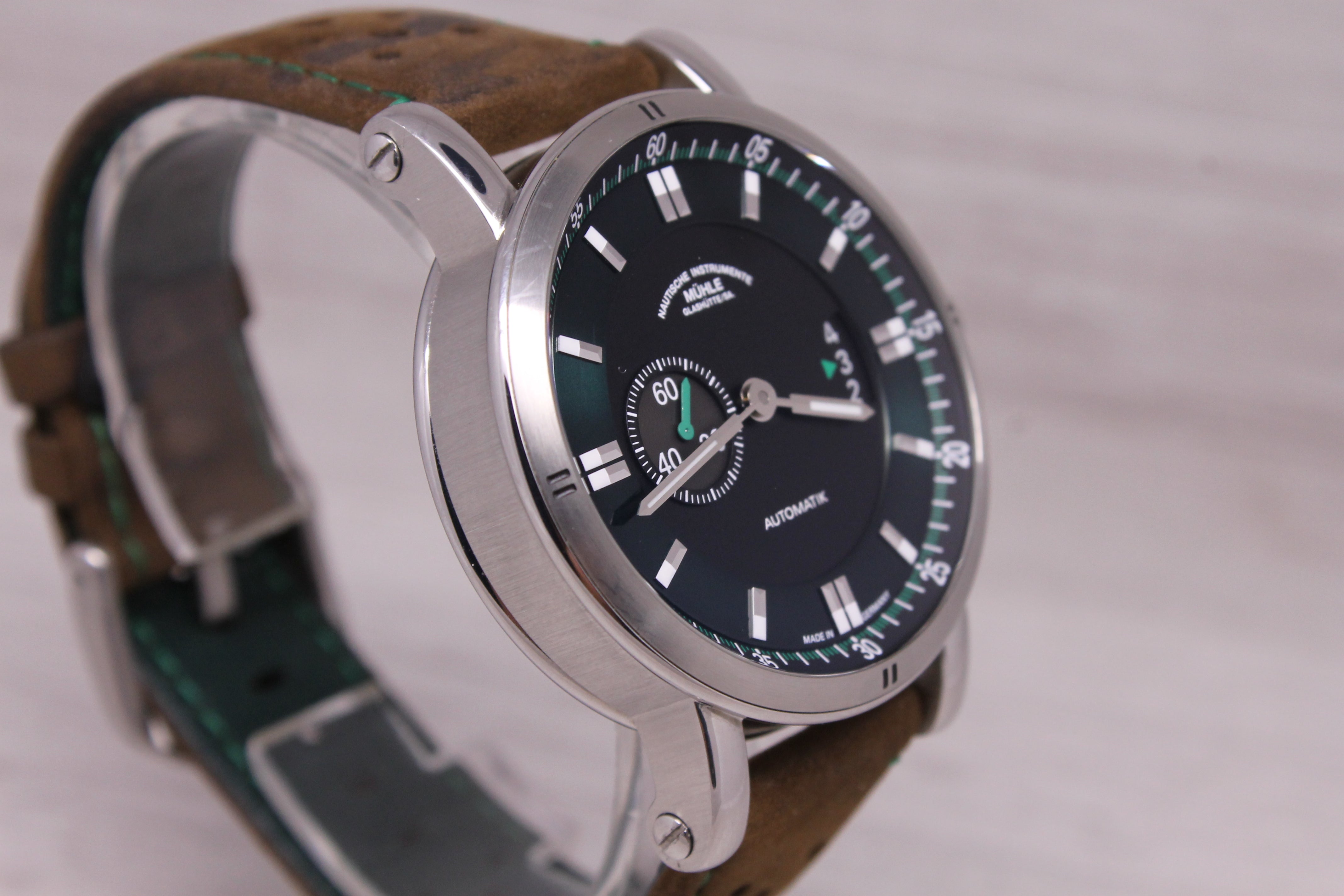 Muhle Glashutte Teutonia Sport II Mens 41mm Steel Automatic Watch M1-29-74-LB