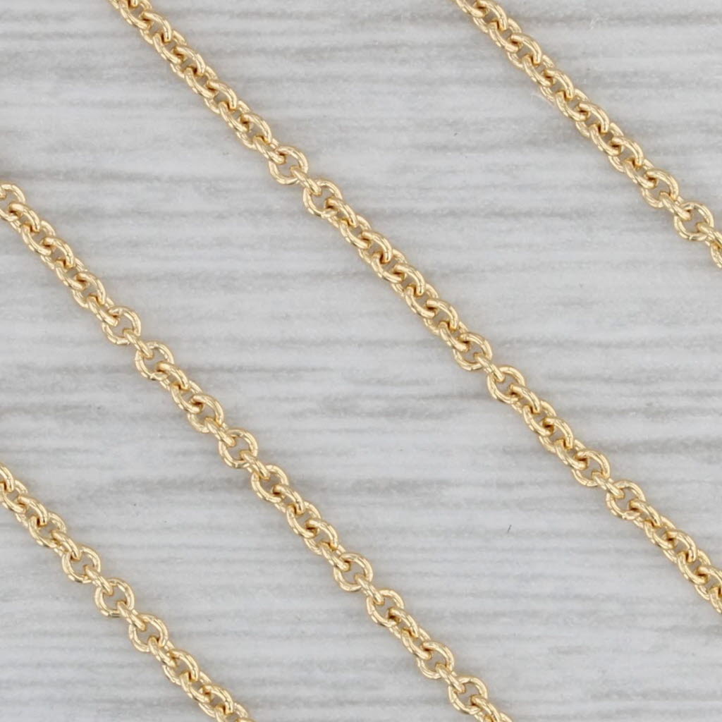 Gray New 0.70ctw Diamond Heart Pendant Necklace 14k Yellow Gold 18.25" Cable Chain GIA