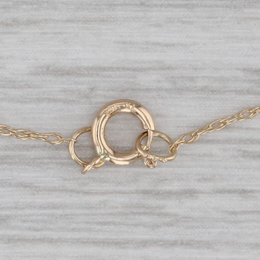 Gray Cultured Pearl Heart Pendant Necklace 14k Yellow Gold 19" Rope Chain