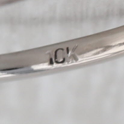 0.20ctw Diamond Infinity Love Knot Ring 10k White Gold Size 5.5 Anniversary
