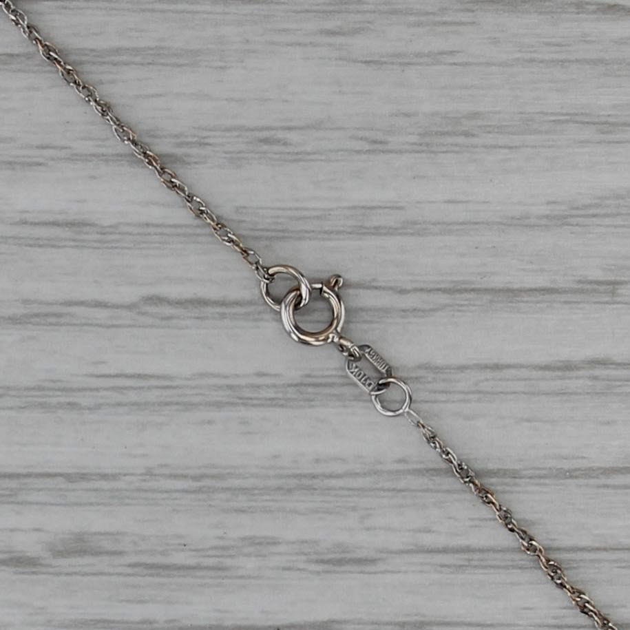 0.23ctw Diamond Eternity Circle Pendant Necklace 10k White Gold 19" Rope Chain