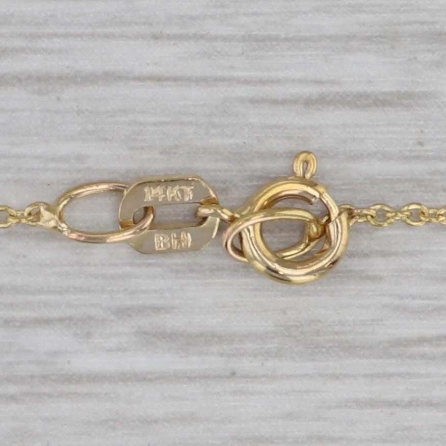 Gray Smoky Quartz Diamond Halo Pendant Necklace 14k Yellow Gold 16" Cable Chain