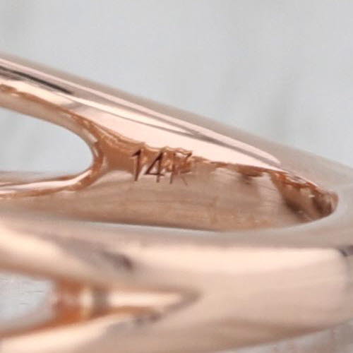 0.33ctw Diamond Stackable Ring 14k Rose Gold Size 6 Wedding Band
