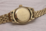 Vintage 1987 Rolex 67197 Ladies 26mm 14k Solid Gold Oyster Perp Automatic Watch