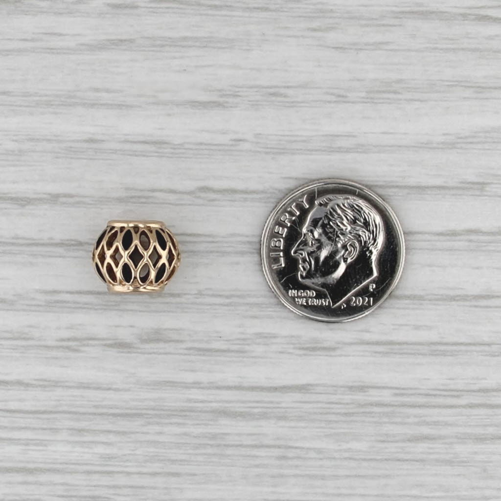 Authentic Pandora 750814EN16 Royal Victorian Charm 14k Gold Retired Bead