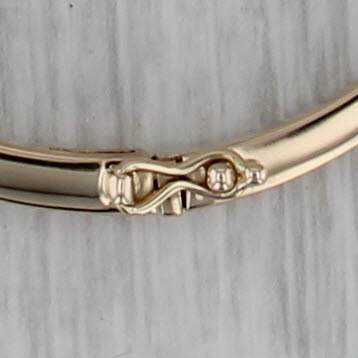 Audry Rose 2-Toned Buckle Bangle Bracelet 14k Yellow White Gold 7.5"