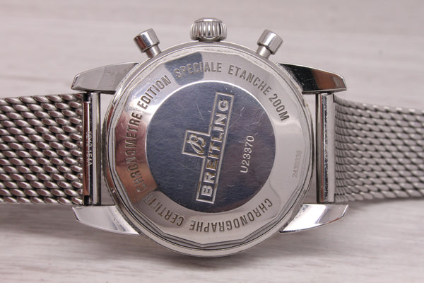 Dark Gray Breitling Super Ocean 43mm Chronograph Diver Automatic Watch Bracelet Box U23370