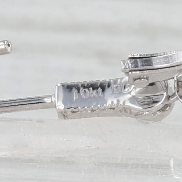 2.84ctw Blue Topaz Diamond Drop Earrings 10k White Gold Lever Back Drops