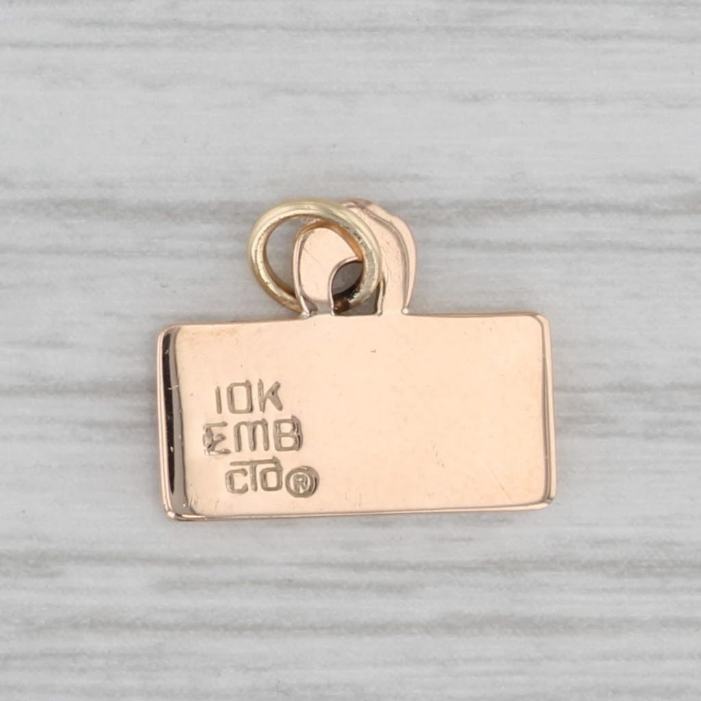 Gray Small Wake Forest University Chapel Charm 10k Yellow Gold Pendant