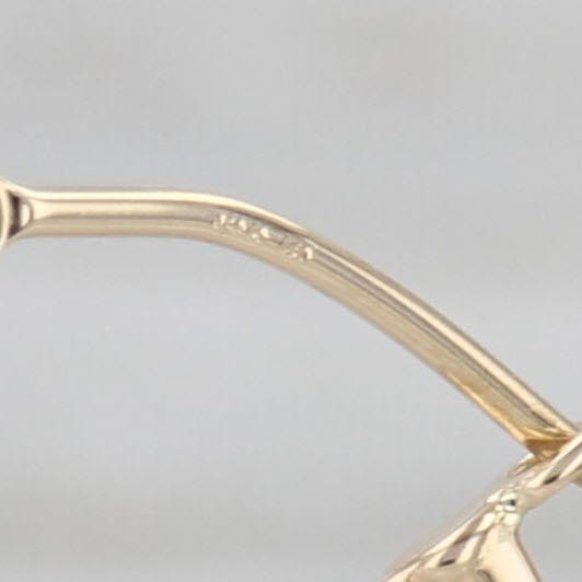 0.15ctw Diamond Hoop Earrings 10k Yellow White Gold Snap Top Round Hoops
