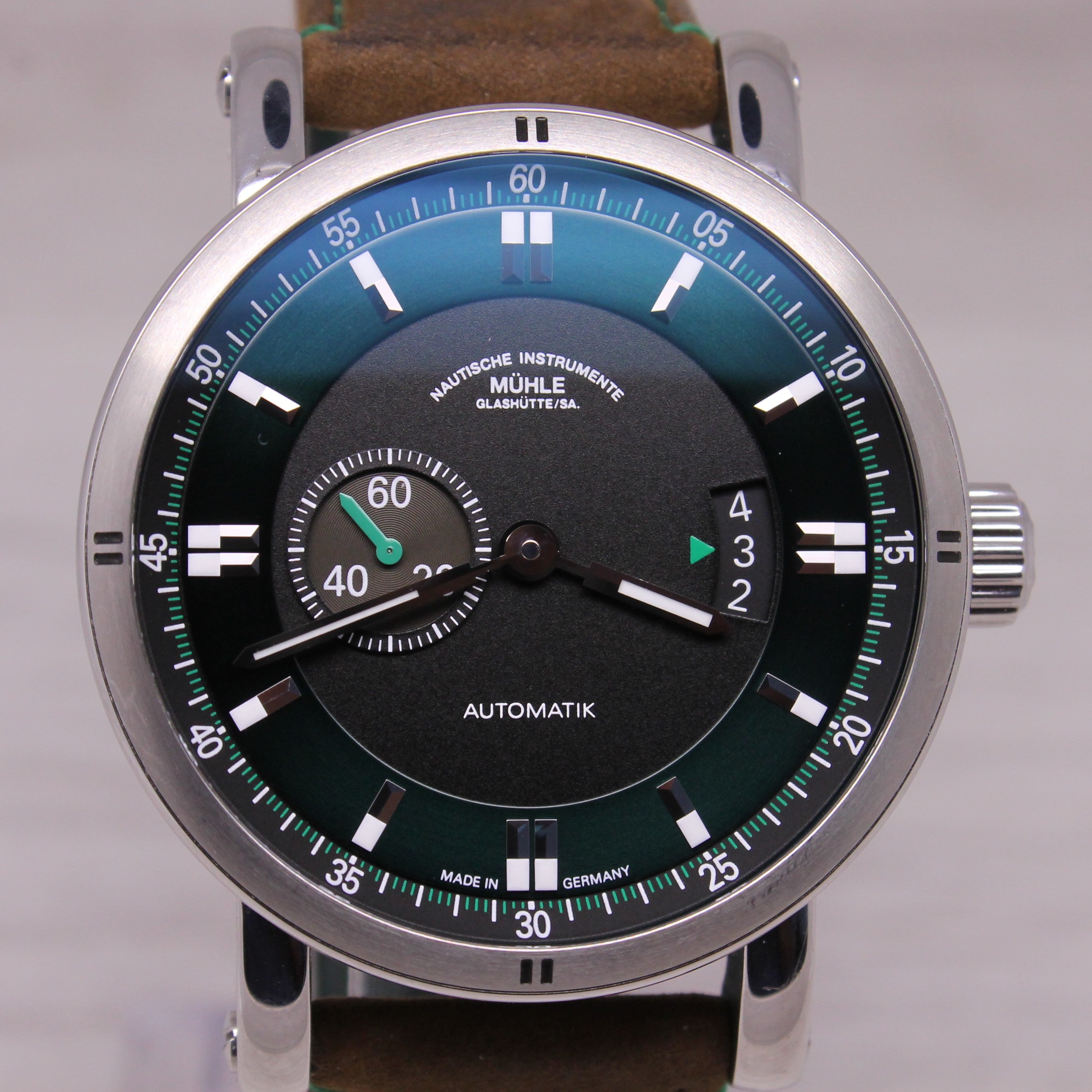 Muhle Glashutte Teutonia Sport II Mens 41mm Steel Automatic Watch M1-29-74-LB