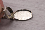 Dark Gray Antique Milos Ladies 18k White Gold & Enamel Art Deco Wrist Watch Serviced
