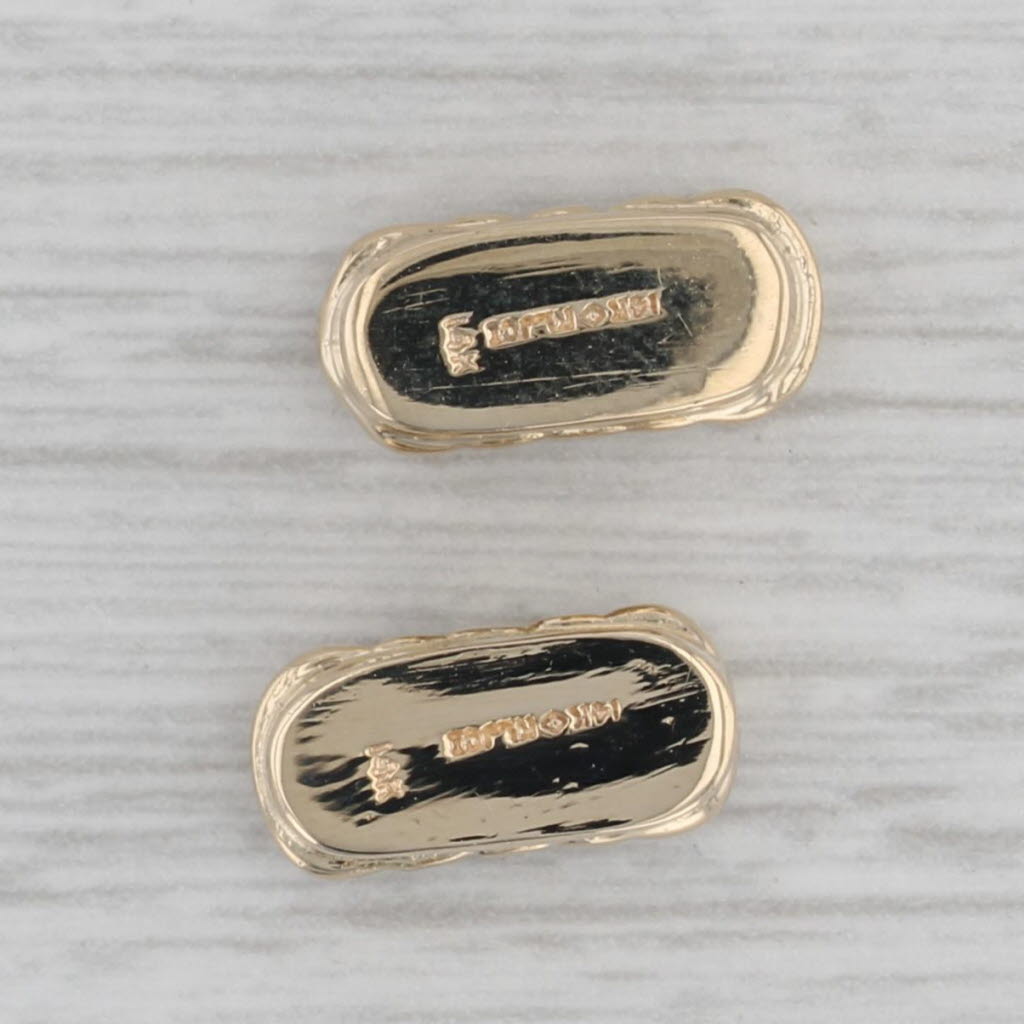 Gray Richard Klein Blue Sapphire Slide Charm Spacers 14k Yellow Gold Set of 2
