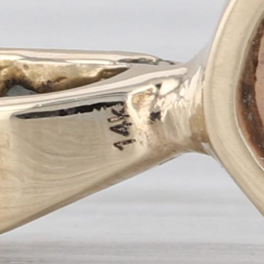 Oval Opal Cabochon Diamond Pendant 14k Yellow Gold