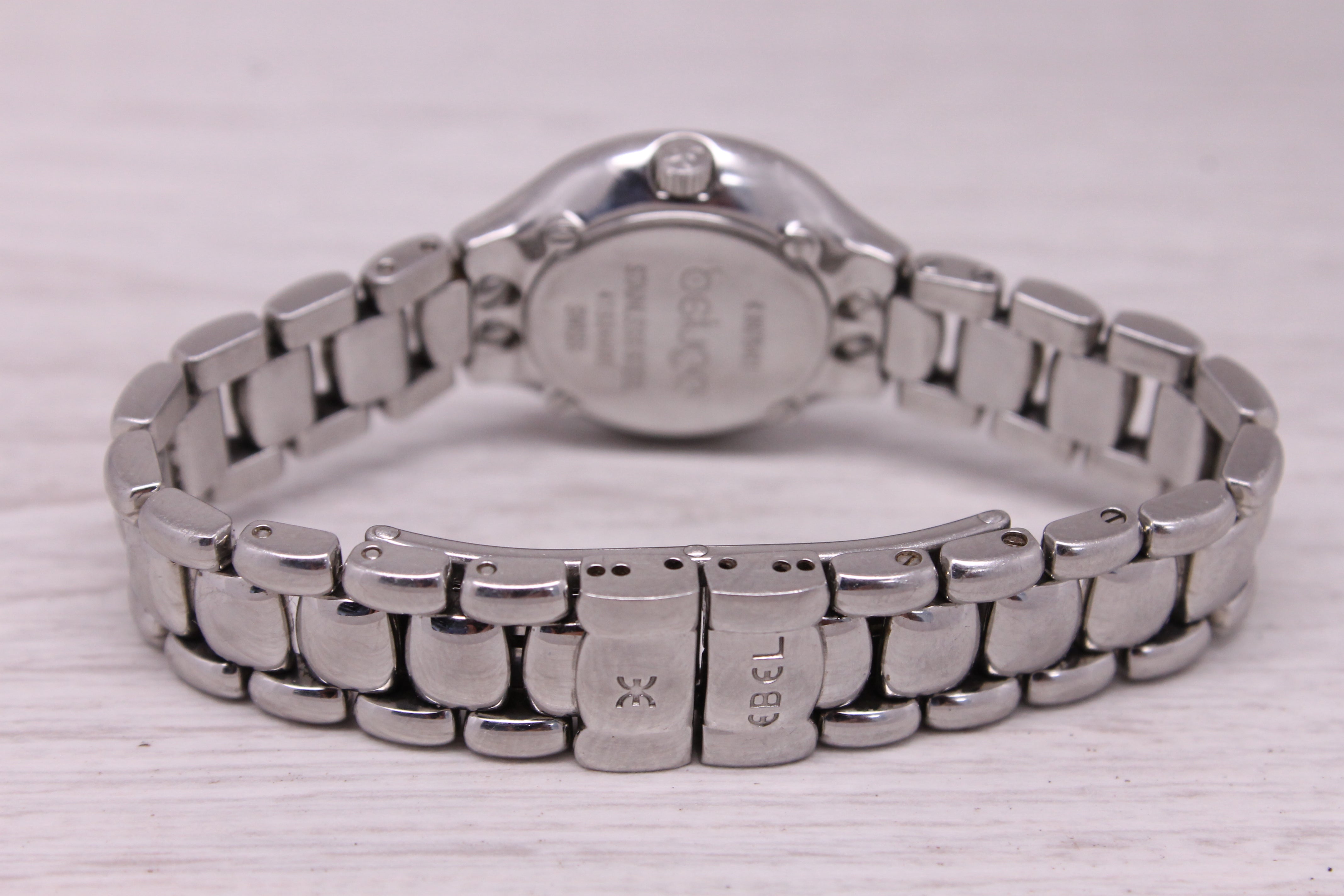 Ebel Beluga Ladies Stainless Steel Mother Pearl & Diamond Quartz Watch 9976411