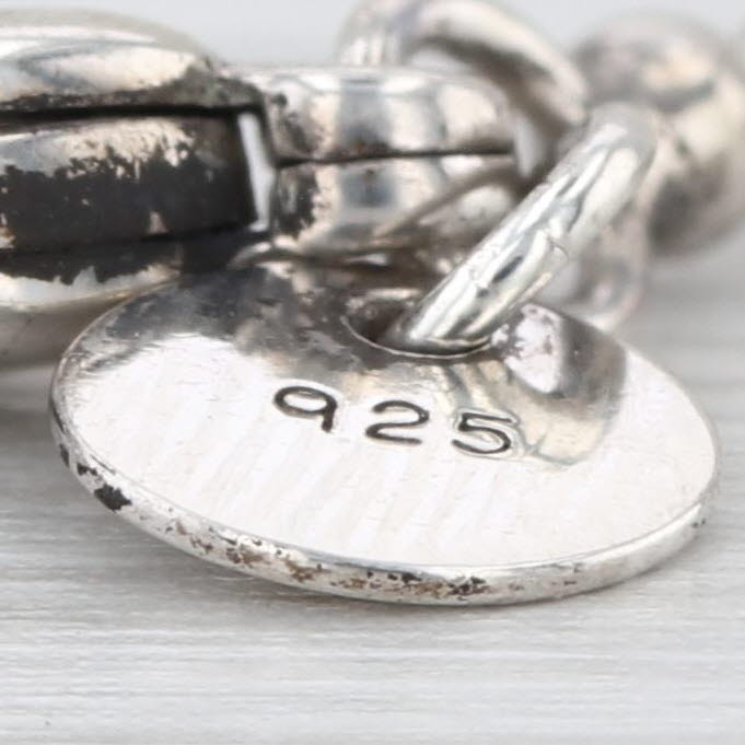 Engravable Tiffany & CO ID Tag Pendant Necklace Sterling Silver 34" Bead Chain