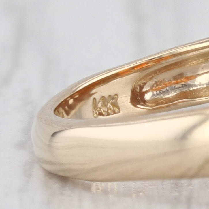 0.70ctw Fire Opal Cluster Ring 14k Yellow Gold Size 7